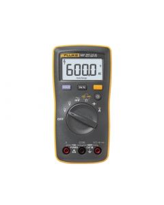 Fluke Fluke-107esp multímetro digital de tamaño compacto, para medición corriente y tensión, uso con voltaje máximo 600 v, pantalla led retroiluminada