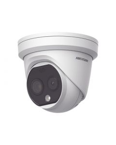 Hikvision DS-2TD1217-2/QA ds-2td1217-2 qa turret ip dual  térmica 1.8 mm ( 160 x 120 ) óptico 2 (4 megapixel) 15 mts ir micro sd 32gb incluida exterior ip67 poe termométrica detección de temperatura sirena y luz intermitente integrada