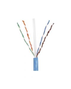 Panduit PUC5C04BU-CE bobina de cable utp 305 m. cobre, pannet, azul, categoría 5e (24 awg), pvc (cm), 4 pares