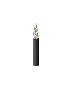 Belden 2148A 0101000 ent | utp, cat 6a, cmp, commercial, 23-4p solid bare copper, outdoor, riser, pvc jacket, 1000ft, black