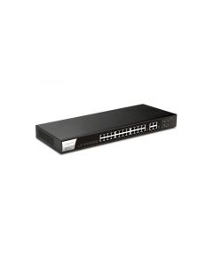 Draytek VIGORSWITCH G1282 - switch gigabit ethernet administrable web smart/ 24 puertos ethernet/ 4 combo sfp & rj45/