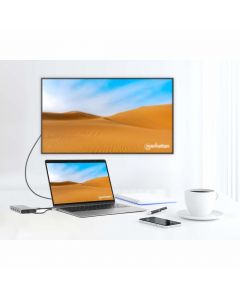 Manhattan 130660 docking station usb-c para triple monitor