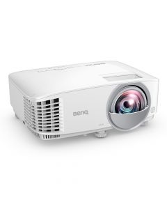 Benq 9H.JMV77.13L/E  proyector mx825sth de 3,500 lum, xga (1024x768), dlp, cont. 20,000:1, tiro corto lámpara 6,000 hasta 15,000 horas, hdmix2 (mhlx1), usb tipo a, bocina 10w x 1, lan control, compatible pointwrite para solución interactiva