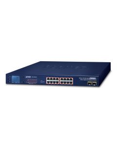 PLANET GSW-1820VHP network switch Unmanaged Gigabit Ethernet (10/100/1000) Power over Ethernet (PoE) 1U Blue