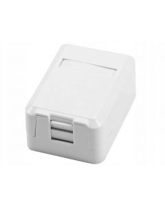 Saxxon mb01awh  - Caja Para Jack Utp  Rj-45 1 Puerto Etiqueta Color Blanco Material Plastico