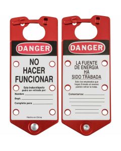 Brady 39480 Span Red Labeled Lo Hasp-alum