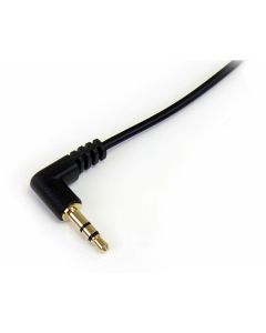 Mu3mmsra Startech Cable Delgado De 91cm Audio Estereo Mini Jack 3.5mm En Angulo Derecho Macho A