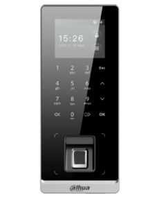 Dahua DHI-ASI2212H-W asi2212h-w - control de acceso exterior ip65/ 3,000 huellas/ 30,000 tarjetas mifare y passwords/ 150,000 eventos/ diseño delgado elegante/ desbloqueo remoto/ tcp/ip/ autoregistro/ p2p/ funcion timbre/