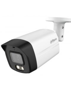 Dahua DH-HAC-HFW1209TLMN-A-LED hac-hfw1209tlmn-a-led - camara bullet full color de 2 megapixeles/ 1080p/ lente 2.8mm/ 108 grados apertura/ microfono integrado/ 40 metros iluminación/ dwdr/ ip67/ metalica+policarbonato/