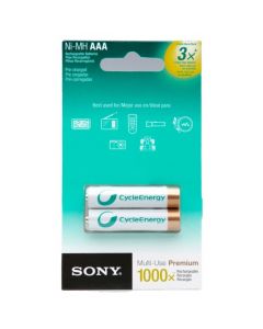 Sony nhaaab2kn/1 ww 46500u5 Paquete De 2 Pilas Aaa Multiuso Premium Recargable 800mah