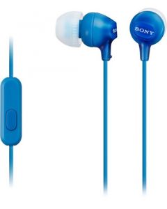 Sony mdrex14apl  Audifonos Intrauditivos Azules Controladores De Volumen Y Microfon
