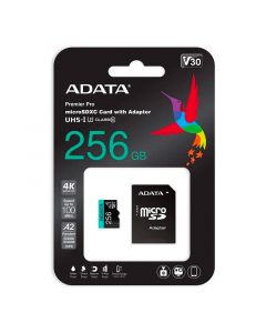 Adata AUSDX256GUI3V30SA2-RA1 mem microsdxc 256gb uhs-i u3 v30s a2 c a