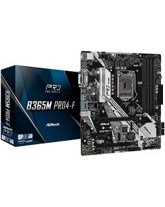 Asrock B365M PRO4-F tarjeta madre soc 1151 ddr4  hdmi vga dvi pcie