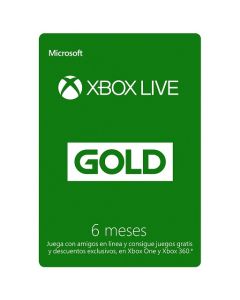 Microsoft 2au-00006 Xbox Live 6 Month Gold Card Fpp Geofencd