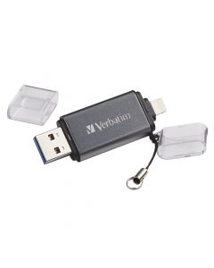 Verbatim 49304 Istore N Go Unidad Flash Usb 16 Gb Type-a  Lightning 3.2 Gen 1 (3.1 1) Gris