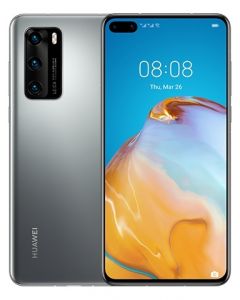 Huawei 51095RKU smartphone p40 61" fhd+ 128gb8gb cámara 56mp+16mp+8mp32mp kirin 990 emui 101 color plata