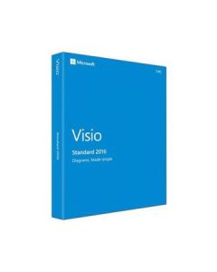 Microsoft d86-05536 D8605536 Visio Std 2016 32bitx64 Engli Sh Em Dvd