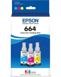 Epson T664520-4P pack 2 tintas cmyk serie t664 l120 l310/380/395/495/575/655/656/1