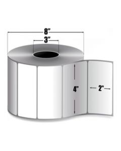 Zebra 72289 Z-slct 4t 400" X 200" 2740 Lbls Roll