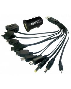 Complet usb-1-002 Usb1002 Usb Cargador De Auto  Cable 10 Puntas P