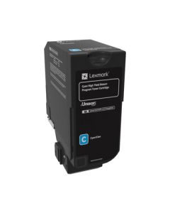 Lexmark 74C4HC0 toner cyan alto rendimiento cs725de