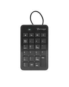 Vorago KB-106 teclado numerico slim usb negro 20+3(multimedia) teclas