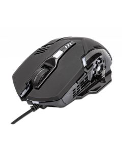 Manhattan 179256 mouse optico gaming 6 botones usb 3200 dpi luz led