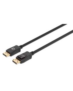 Manhattan 353618 cable displayport manhatan v1.4 m-m 2.0m negro 8k@60hz 4k@120hz