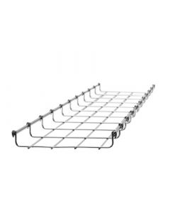 Charofil MG-50-423EZ charola tipo malla 33 200 mm, con acabado electro zinc, hasta 105 cables cat6, tramo 3m