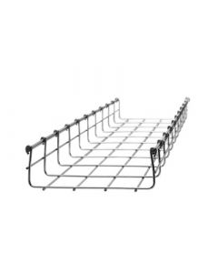 Charofil MG-50-436EZ charola tipo malla 66 400 mm, con acabado electro zinc, hasta 420 cables cat6,  tramo 3 m