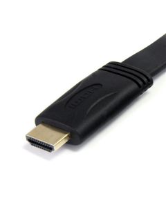 Hdmimm10fl Startech Cable Hdmi De Alta Velocidad Con Ethernet 3m Plano -2x Macho - Ultra Hd 4k X 2k Negro