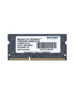 Patriot PSD34G1600L81S mem ddr3 signature 4gb 1600mhz sodimm (PSD34G1600L81S)