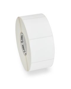 Zebra 84086 technologies label paper 3 x 3in direct thermal z-select 4000d in core - 3" width length permanent adhesive square white paper, acrylic 1840 / roll 6