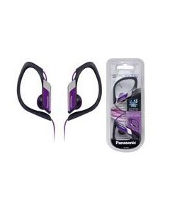Panasonic rp-hs34pp-v Audifonos De Tipo Clip Rp-hs34pp Color Violeta, Comodidad Con Resistencia Al Agua Y Sudor