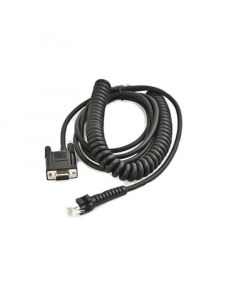 Datalogic 90A051330 adc  cab-362 coiled 95 rs232 cable 9 pin female connection requires 90acc1893 power supply sk