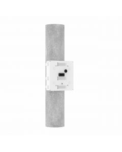 Axis 5901-341 network camera pole mount  indooroutdoor 551 lb load 89" width x 19" depth 91" height powder coated aluminum white with installation guide strap screw gasket