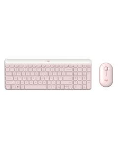 Logitech 920-011312 slim wireless combo mk470 teclado ratón incluido rf inalámbrico rosa