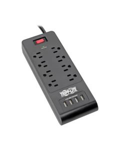 Tripp Lite tlp864usbb Supresor De Picos 8 Contactos 4 Puertos Usb Cable 1.83 M Negro