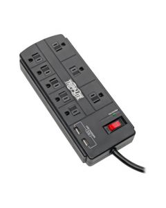Tripp Lite tlp88usbb Supresor De Picos 8 Contactos 2 Puertos Usb Cable 2.44 M Negro