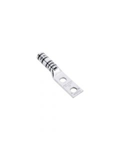 Panduit LCC1/0-14AW-X lcc1 0-14aw-x terminal de compresión barril largo, dos orificios 1 4, para cable 0 awg, espacios entre 0.63in