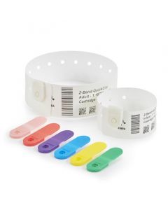Zebra 97032-BLUE clips for use with quickclip wristbands azul