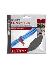Velcro 30987 3/4" black fr lineal brand one-wrap on 25 yard roll plenum