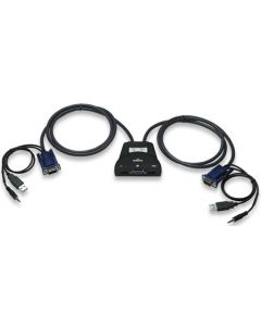 Manhattan 151245 Mux Kvm Mini Usb 2:1 Con Cables+audio