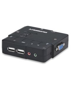Manhattan 151252  Switch Kvm Compacto De 2 Puertos