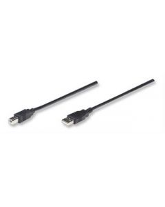 Manhattan 333382 Cable Usb Ab 3.0m Impresora Negro