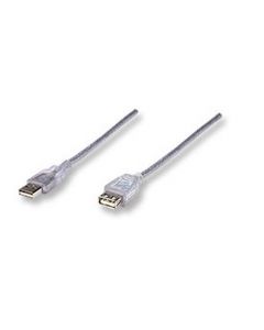 Manhattan 340502 Cable Usb V2.0 Ext. 4.5m Plata