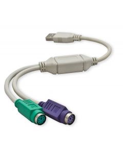 Manhattan 179027 Adaptador Convertidor Usb A Ps2 2 Puertos