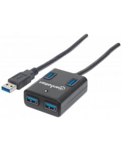 Manhattan 162296 Hub Usb 3.0 De 4 Puertos Sin Fuente