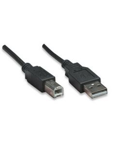 Manhattan 337779 Cable Usb Ab 5.0m Impresora Negro