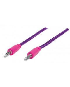 Manhattan 352833 Ac-365072-2 Cable De Audio 1 8 M 3 5mm Rosa  Púrpura